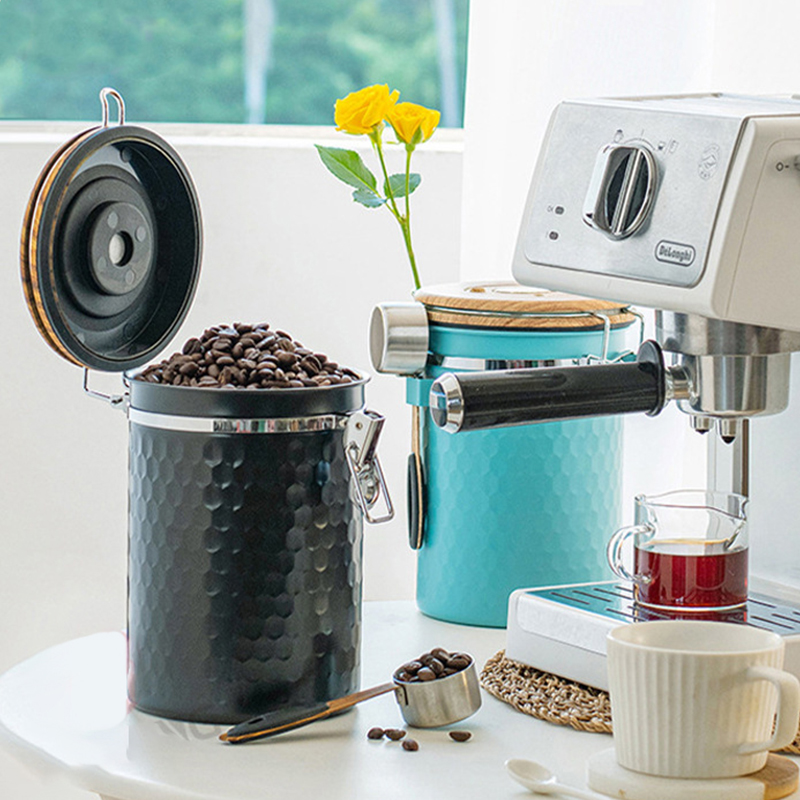 Kitchen Stainless Steel Coffee - Food Storage With Scoop บทวิจารณ์และราคา