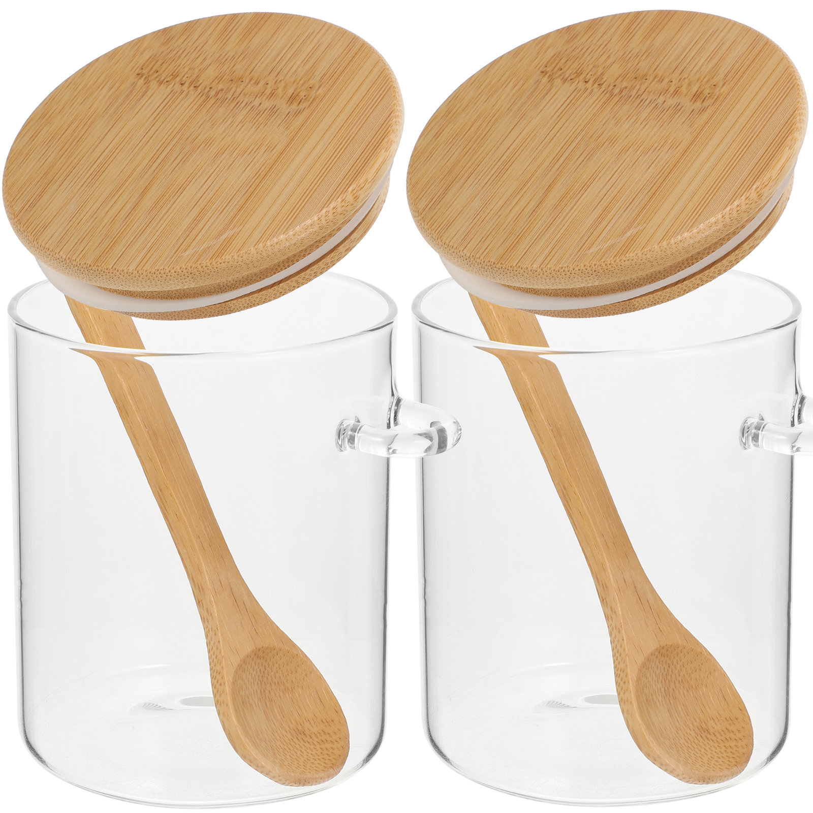 2 Pcs Flour Sugar Storage Cont - Food Storage Containers Glass บทวิจารณ์และราคา
