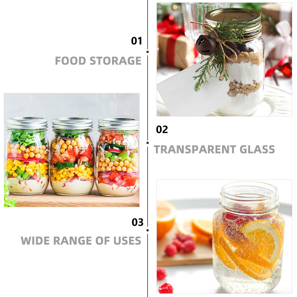 6Pcs Round Glass Food Storage  - Food Storage Containers Glass บทวิจารณ์และราคา