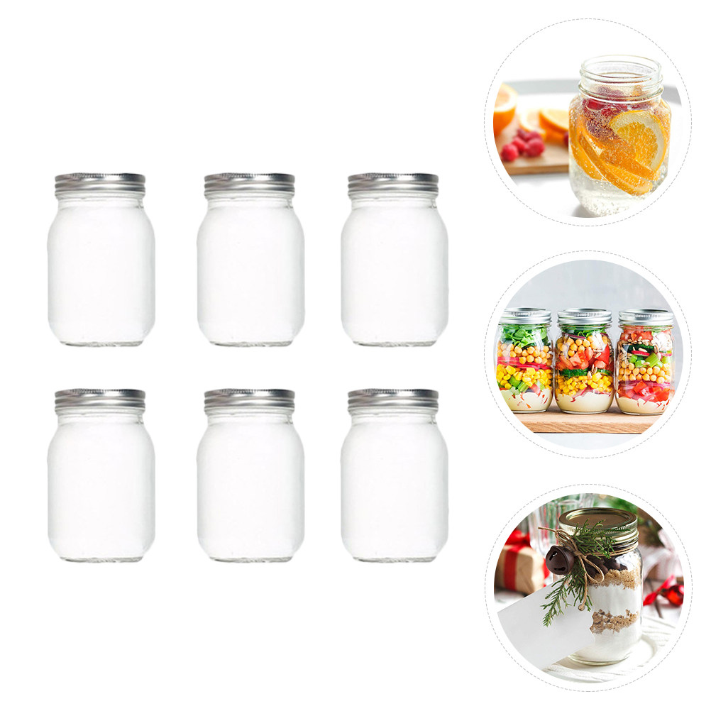 6Pcs Round Glass Food Storage  - Food Storage Containers Glass บทวิจารณ์และราคา