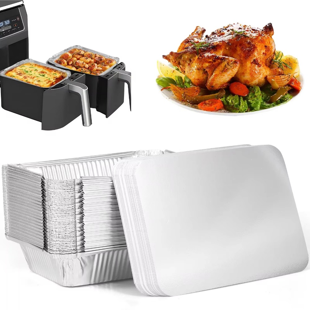 10PCS Disposable Aluminum Foil - Food Storage Aluminum Containers บทวิจารณ์และราคา