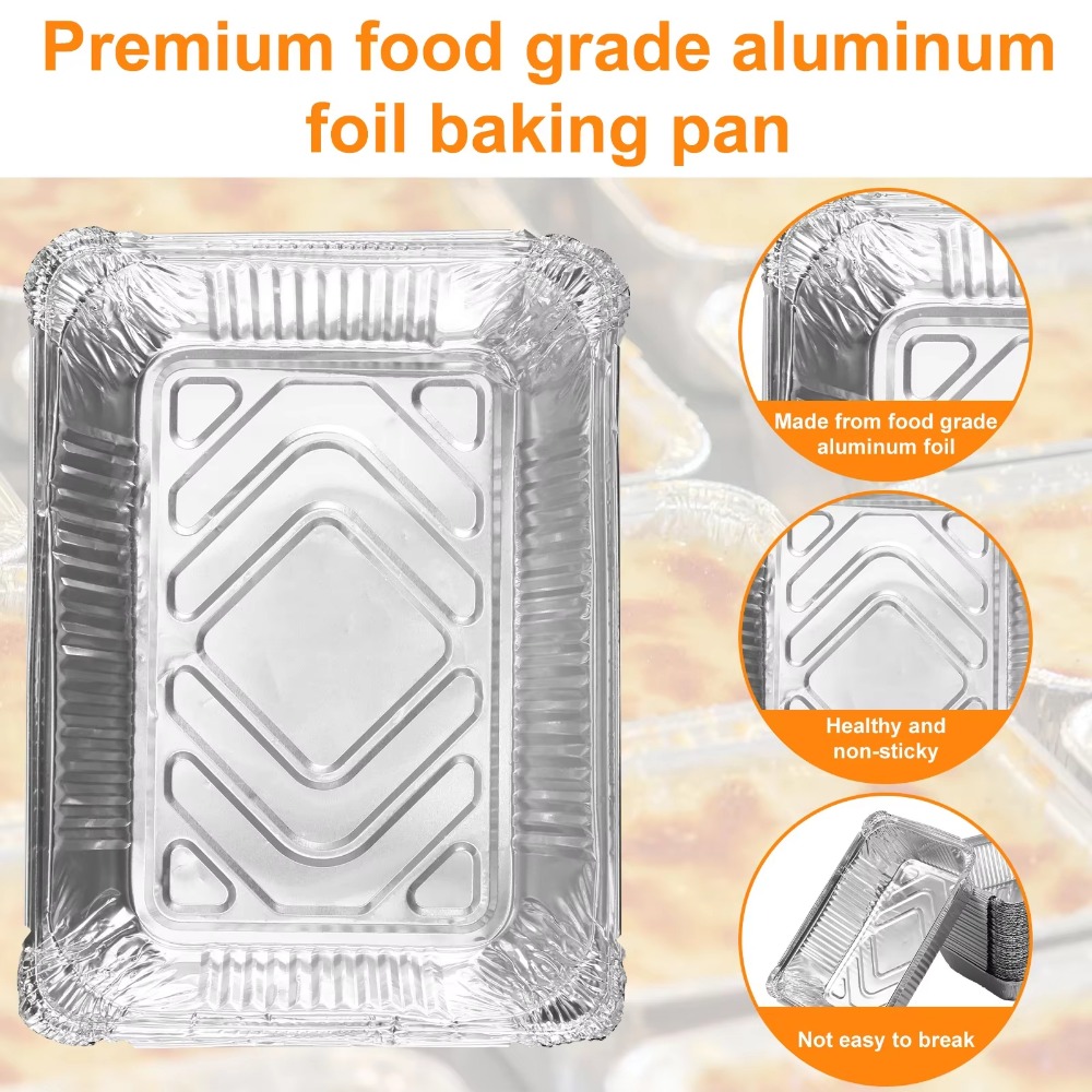 10PCS Disposable Aluminum Foil - Food Storage Aluminum Containers บทวิจารณ์และราคา