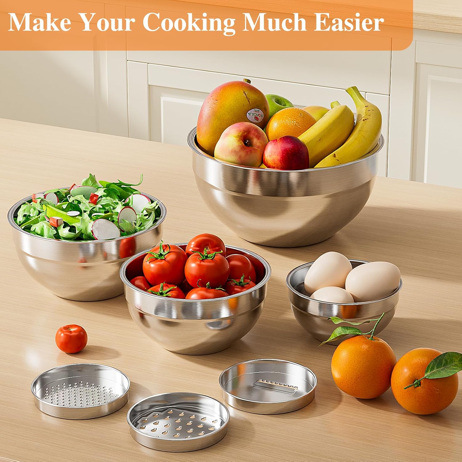 Mixing Bowls with Lids Set 6PC - Food Storage Bowls บทวิจารณ์และราคา