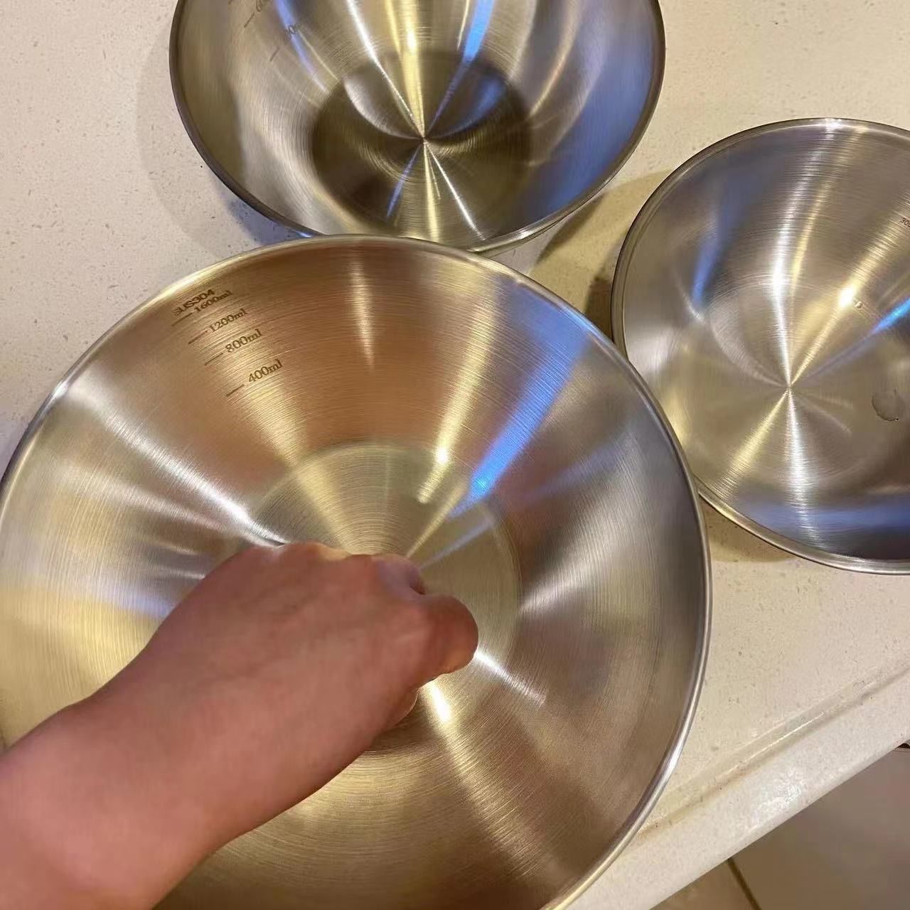 1-3 Stainless Steel Bowl Set w - Food Storage Bowls บทวิจารณ์และราคา