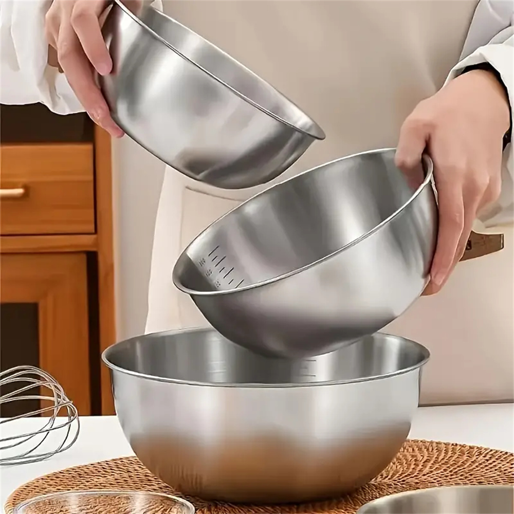 1-3 Stainless Steel Bowl Set w - Food Storage Bowls บทวิจารณ์และราคา