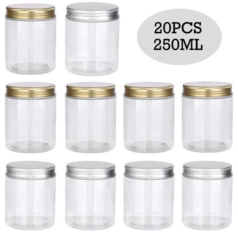 20pcs 250ml Clear Empty Plasti - Food Storage Aluminum Containers บทวิจารณ์และราคา