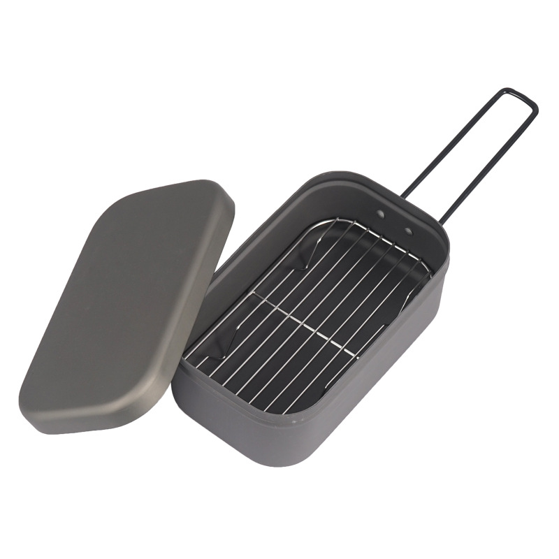 Camping Lunch Box Steaming Rac - Food Storage Aluminum Containers บทวิจารณ์และราคา