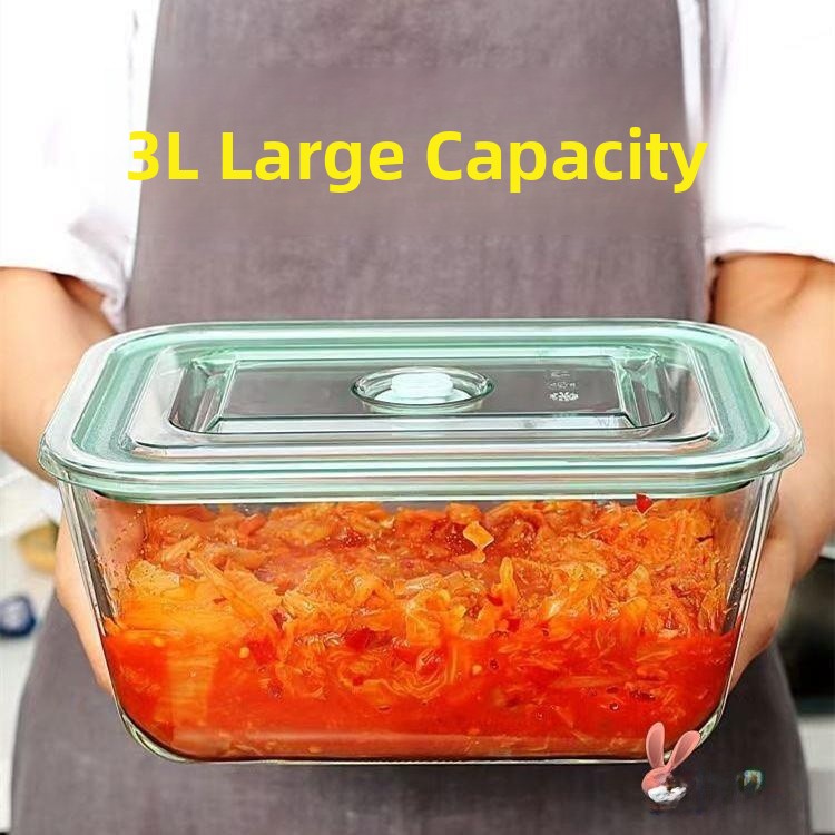 Large Capaci Glass Container S - Food Storage Box Large บทวิจารณ์และราคา