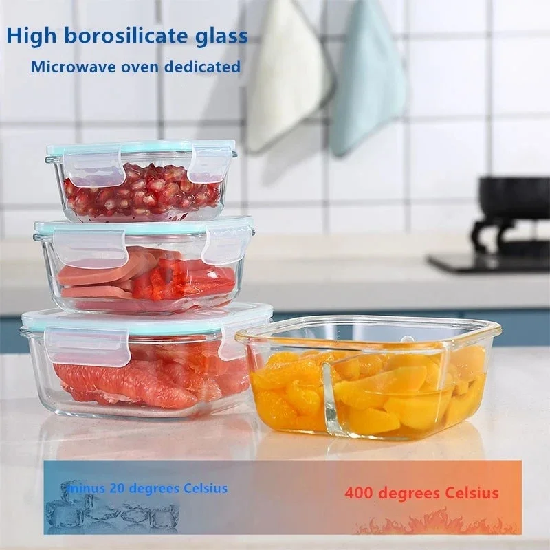 Glass Fresh-Keeping Box high B - Food Storage Containers Glass บทวิจารณ์และราคา