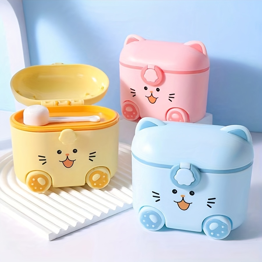 Cute Cat Milk Powder Container - Food Storage Locker บทวิจารณ์และราคา