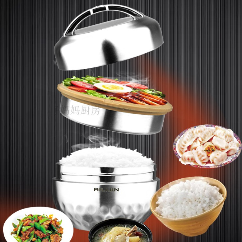 Double Laye Keep Thermos Lunch - Food Storage Thermos บทวิจารณ์และราคา