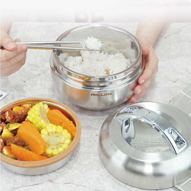 Double Laye Keep Thermos Lunch - Food Storage Thermos บทวิจารณ์และราคา