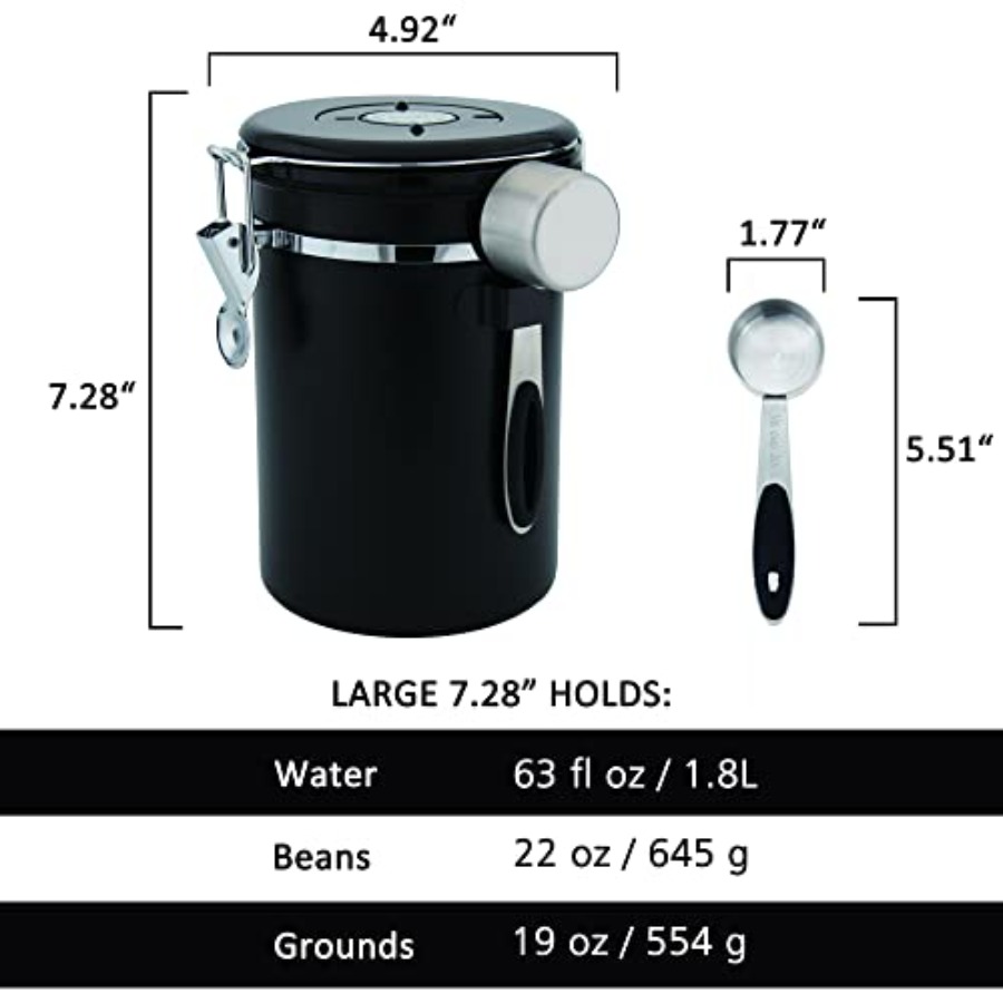 x 2pack 22oz Airtight Stainles - Food Storage With Scoop บทวิจารณ์และราคา