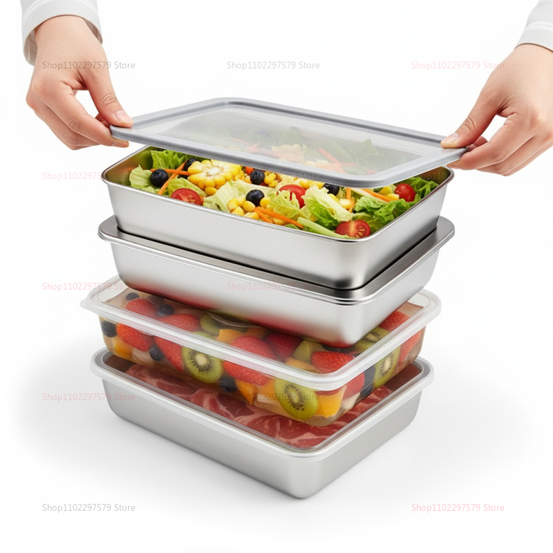 Plate Stainless Steel Food Con - Food Storage Bowls บทวิจารณ์และราคา