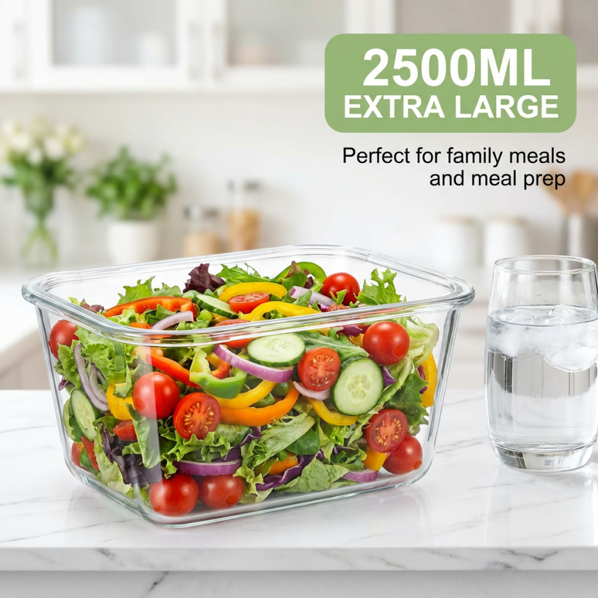 Large Capacity Borosilicate Gl - Food Storage Box Large บทวิจารณ์และราคา