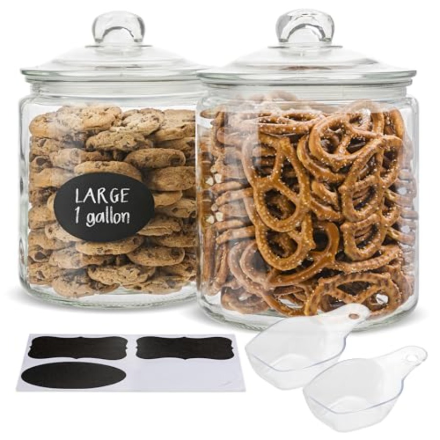 Glass Kitchen Jars Food and Co - Food Storage Containers Glass บทวิจารณ์และราคา