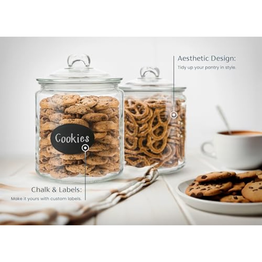 Glass Kitchen Jars Food and Co - Food Storage Containers Glass บทวิจารณ์และราคา