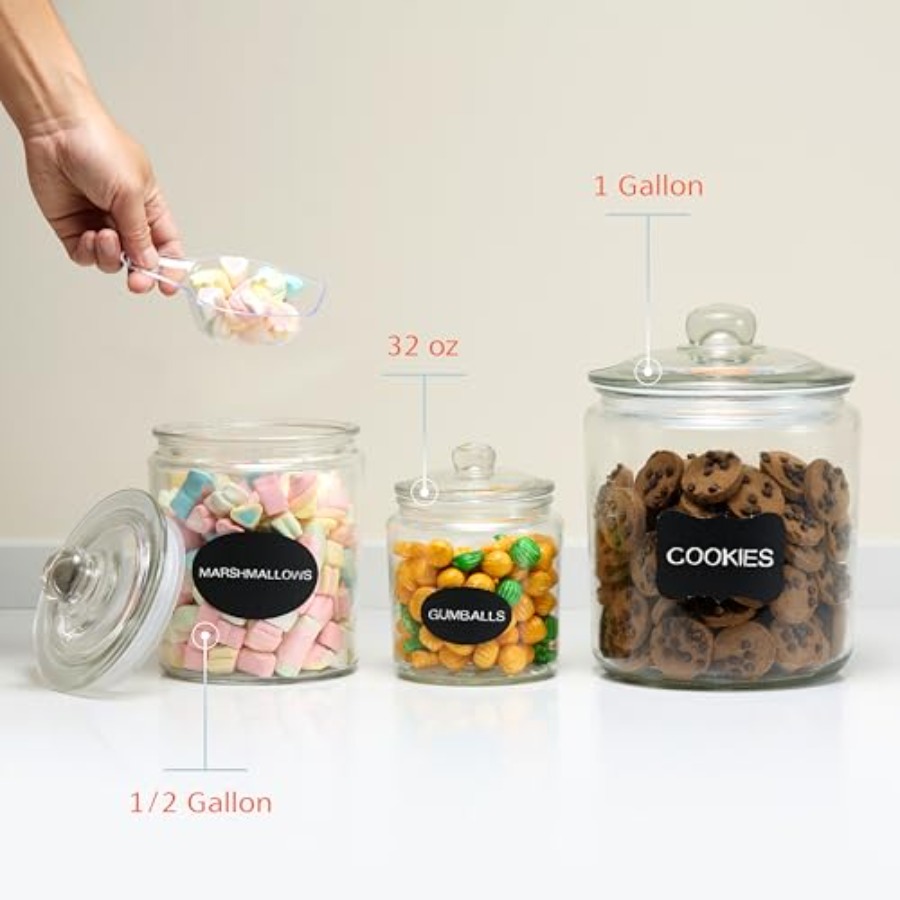 Glass Kitchen Jars Food and Co - Food Storage Containers Glass บทวิจารณ์และราคา