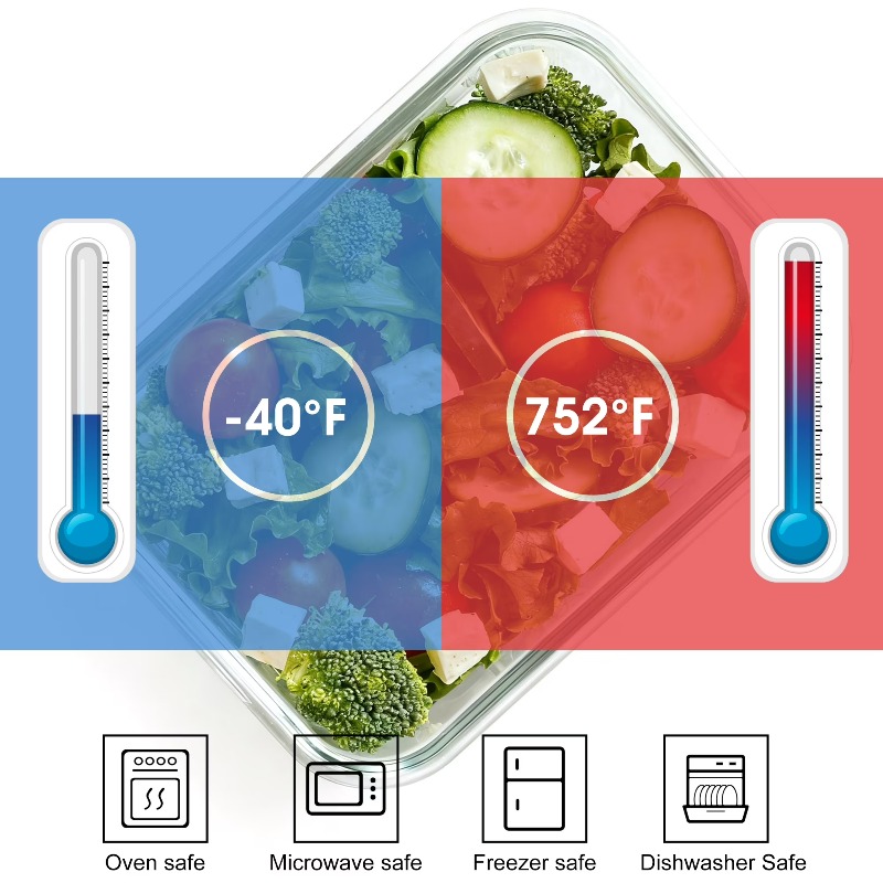 Glass Food Storage Containers  - Food Storage Tupperware บทวิจารณ์และราคา