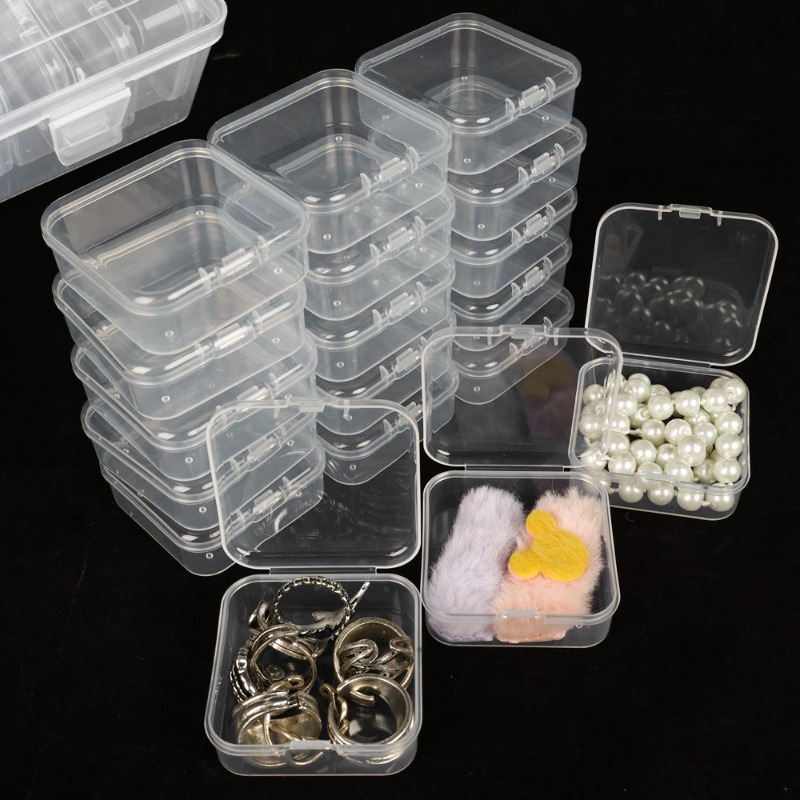 30/14x Clear Rhinestone Boxes  - Food Storage Tupperware บทวิจารณ์และราคา