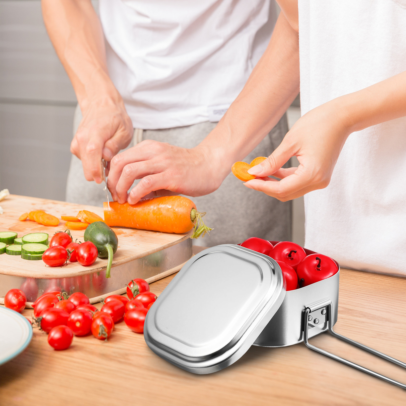 Aluminum Lunch Box Portable Ou - Food Storage Aluminum Containers บทวิจารณ์และราคา