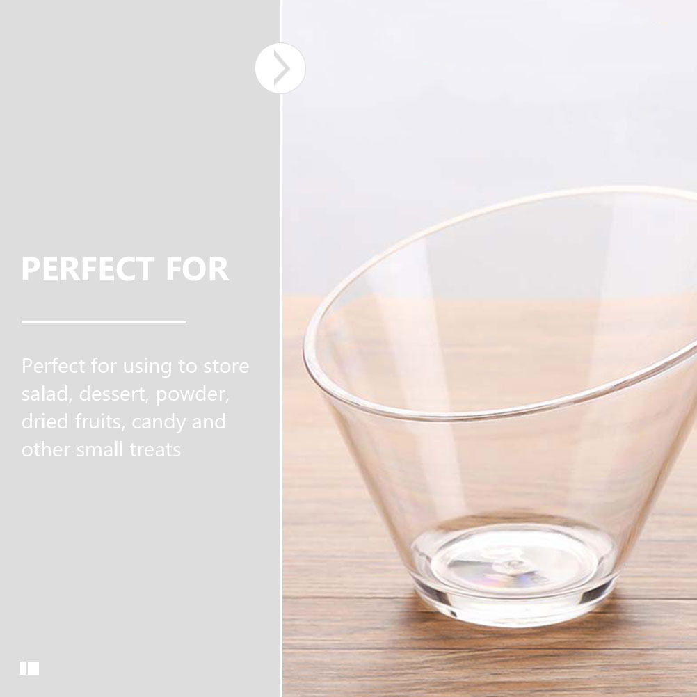 4Pcs Clear Acrylic Salad Bowls - Food Storage Bowls บทวิจารณ์และราคา