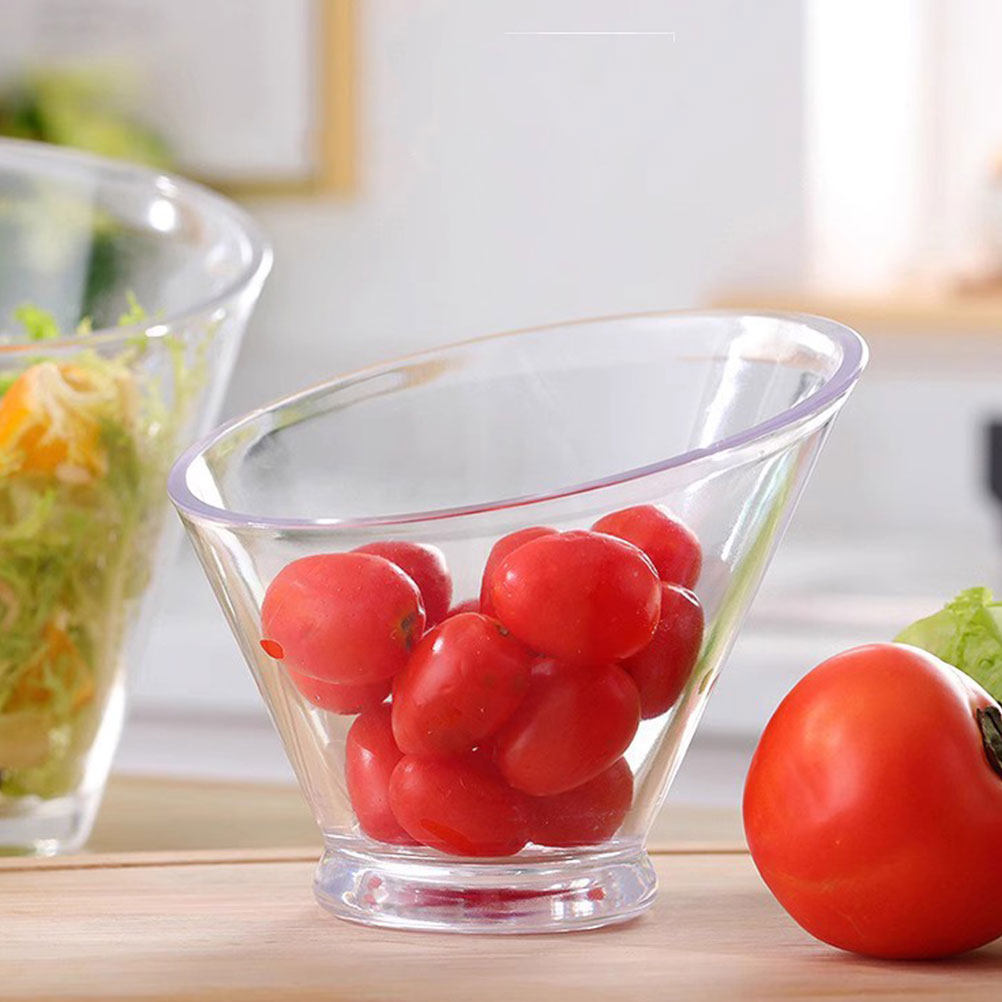 4Pcs Clear Acrylic Salad Bowls - Food Storage Bowls บทวิจารณ์และราคา