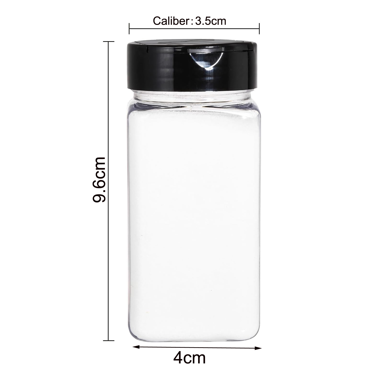 Square Large Plastic Spice Jar - Food Storage Box Large บทวิจารณ์และราคา