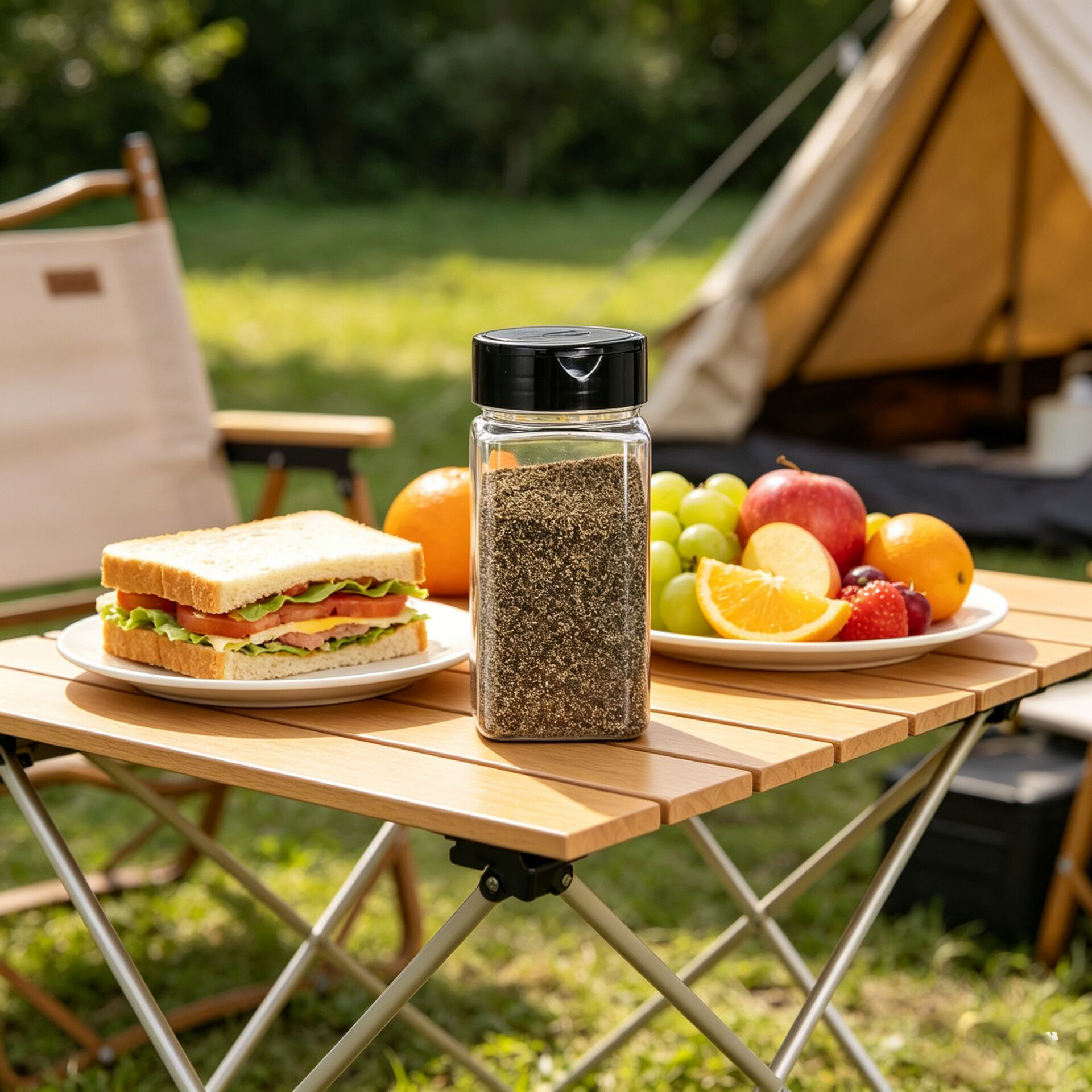 Square Large Plastic Spice Jar - Food Storage Box Large บทวิจารณ์และราคา
