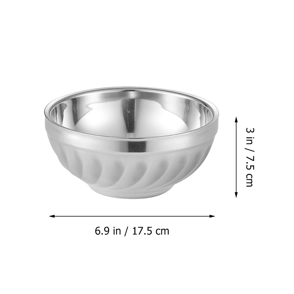 3Pcs Insulated Stainless Steel - Food Storage Bowls บทวิจารณ์และราคา