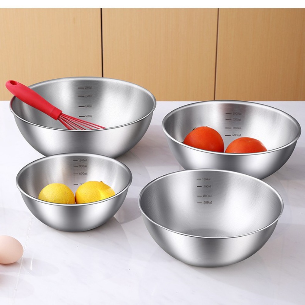 3pcs Stainless Steel Bowl Set  - Food Storage Bowls บทวิจารณ์และราคา
