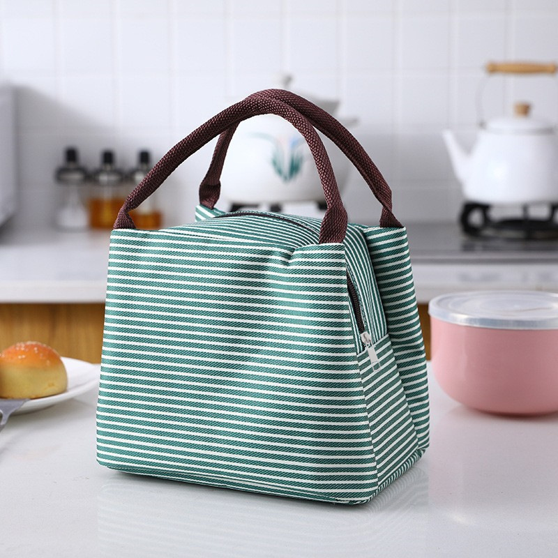 New Stripes Lunch Bag For Wome - Food Storage Thermos บทวิจารณ์และราคา