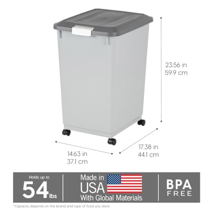 Dog Food Storage Container 54  - Food Storage With Scoop บทวิจารณ์และราคา