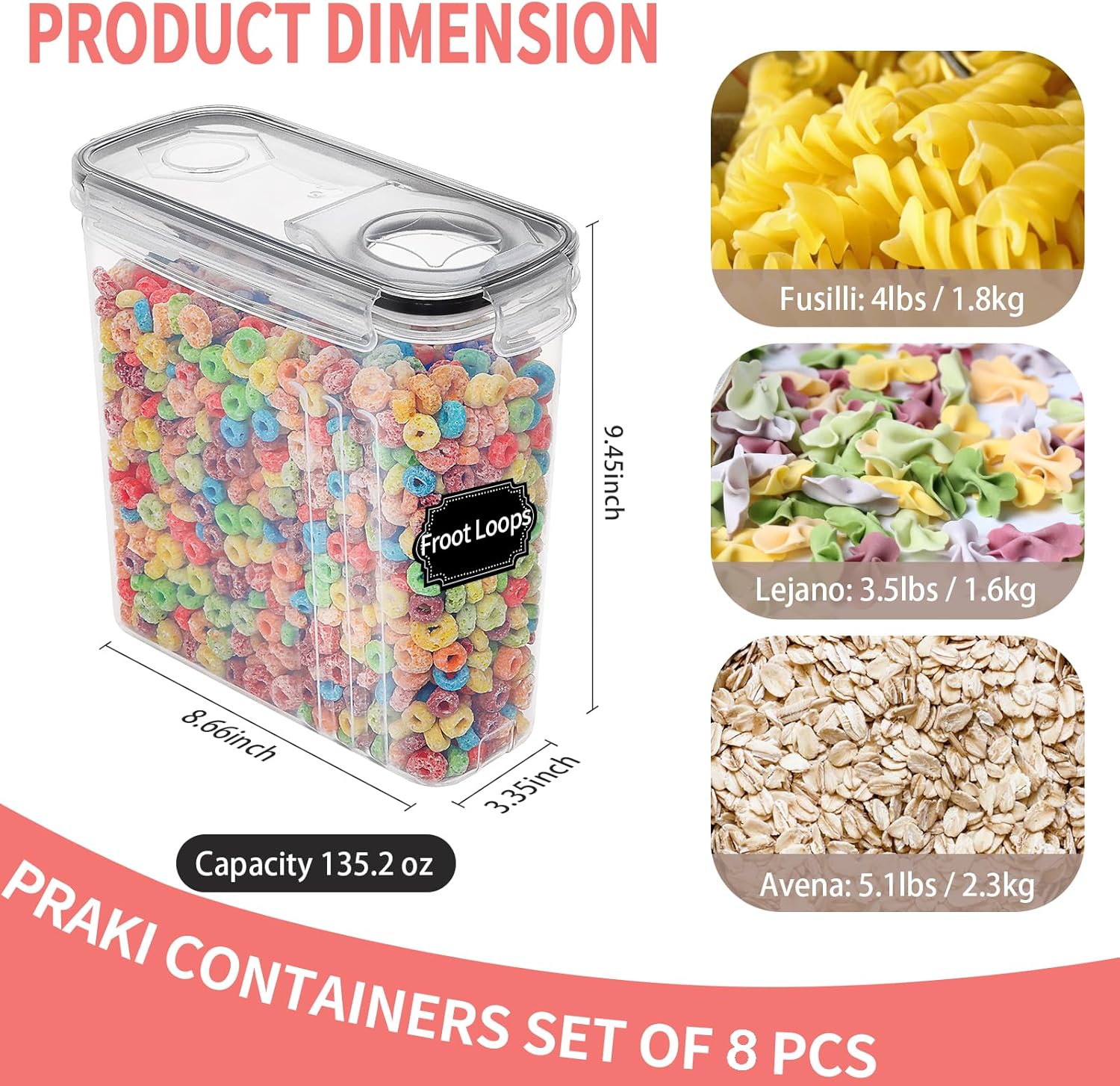 8-Piece Airtight Food Storage  - Food Storage Containers Glass บทวิจารณ์และราคา