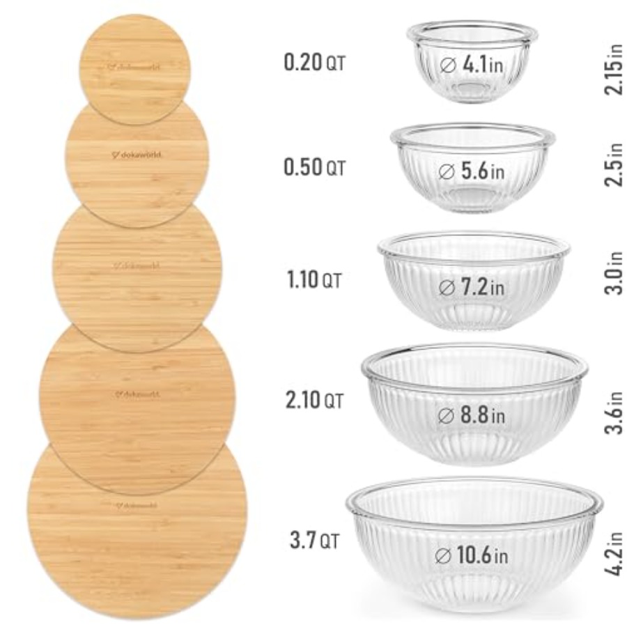 Stackable Space-Saving Set of  - Food Storage Bowls บทวิจารณ์และราคา