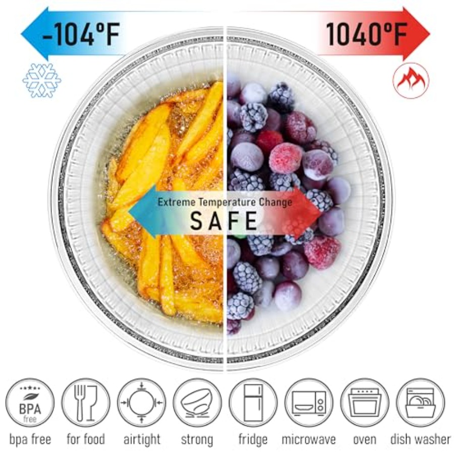 Stackable Space-Saving Set of  - Food Storage Bowls บทวิจารณ์และราคา