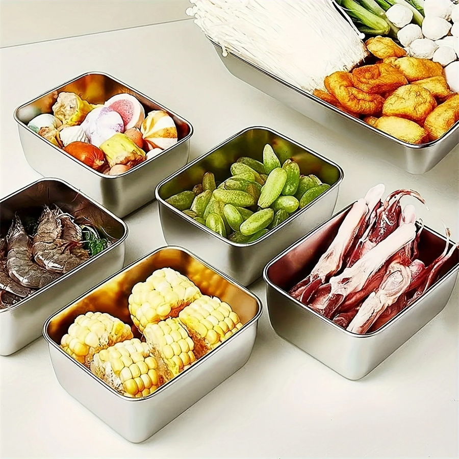 1/3/5pcs Stainless Steel Food  - Food Storage Underground บทวิจารณ์และราคา