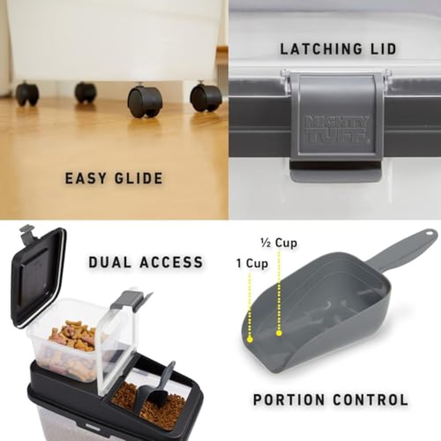3 Piece Airtight Dog Food Stor - Food Storage With Scoop บทวิจารณ์และราคา