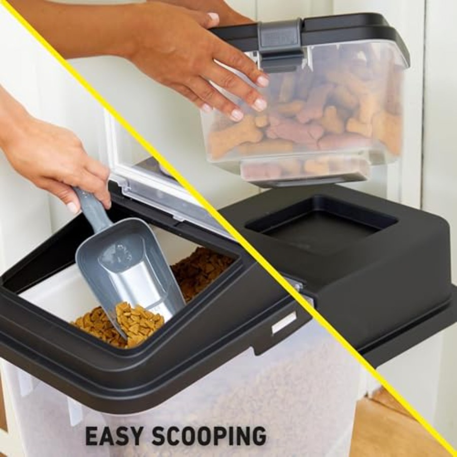 3 Piece Airtight Dog Food Stor - Food Storage With Scoop บทวิจารณ์และราคา