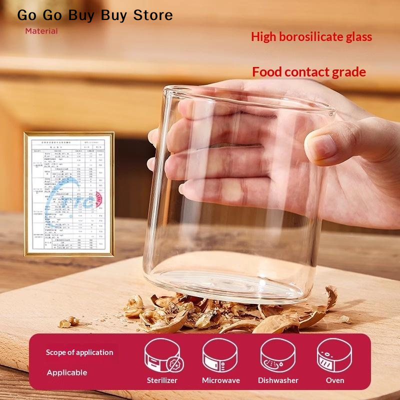 【ST】1Pc 240/400ML Glass Food S - Food Storage Containers Glass บทวิจารณ์และราคา