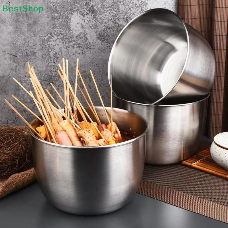 ♪Deepened Stainless Steel Mixi - Food Storage Bowls บทวิจารณ์และราคา