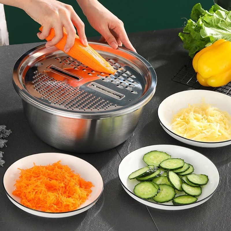 3 in 1 Multifunctional Stainle - Food Storage Vegetables บทวิจารณ์และราคา