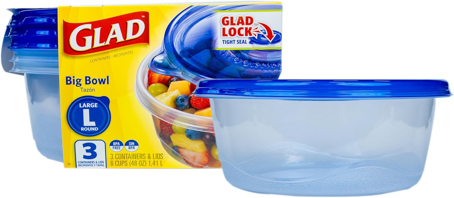 48 oz Round Food Storage Conta - Food Storage Meals บทวิจารณ์และราคา