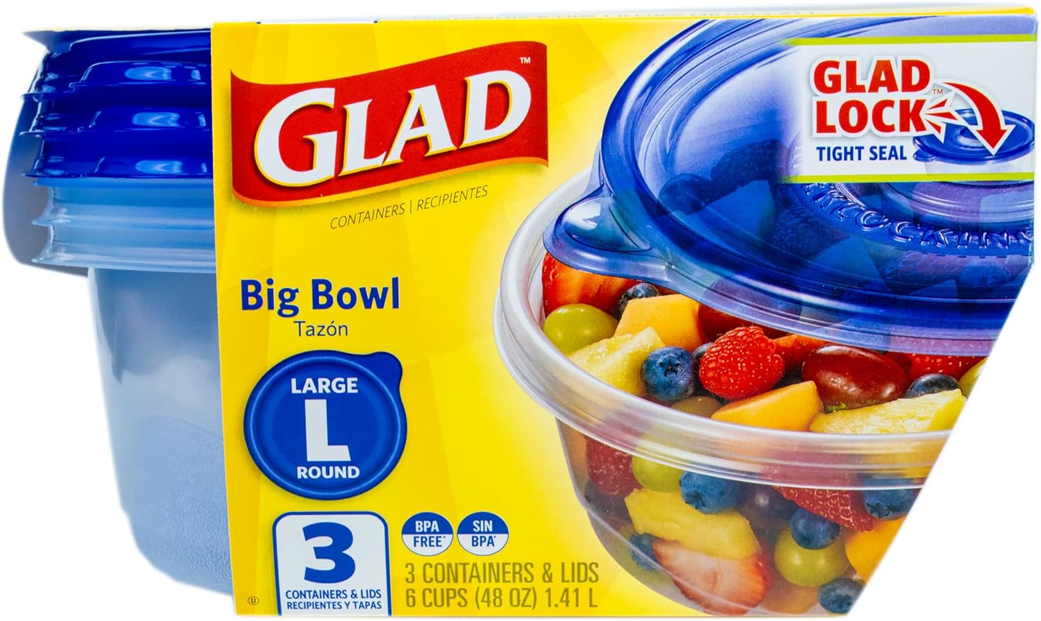 48 oz Round Food Storage Conta - Food Storage Meals บทวิจารณ์และราคา