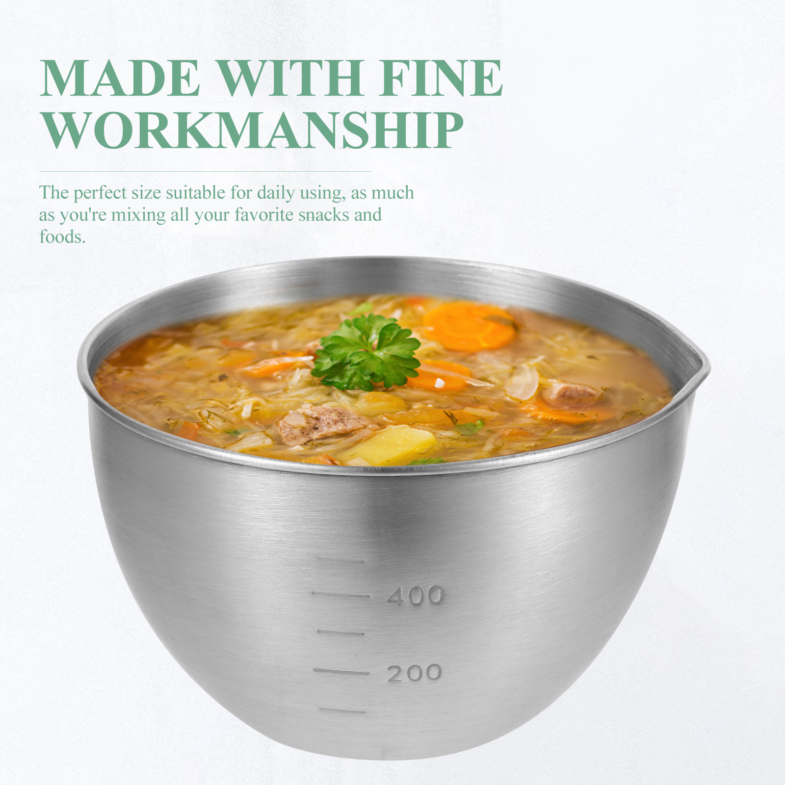 1pc Stainless Steel Mixing Bow - Food Storage Bowls บทวิจารณ์และราคา