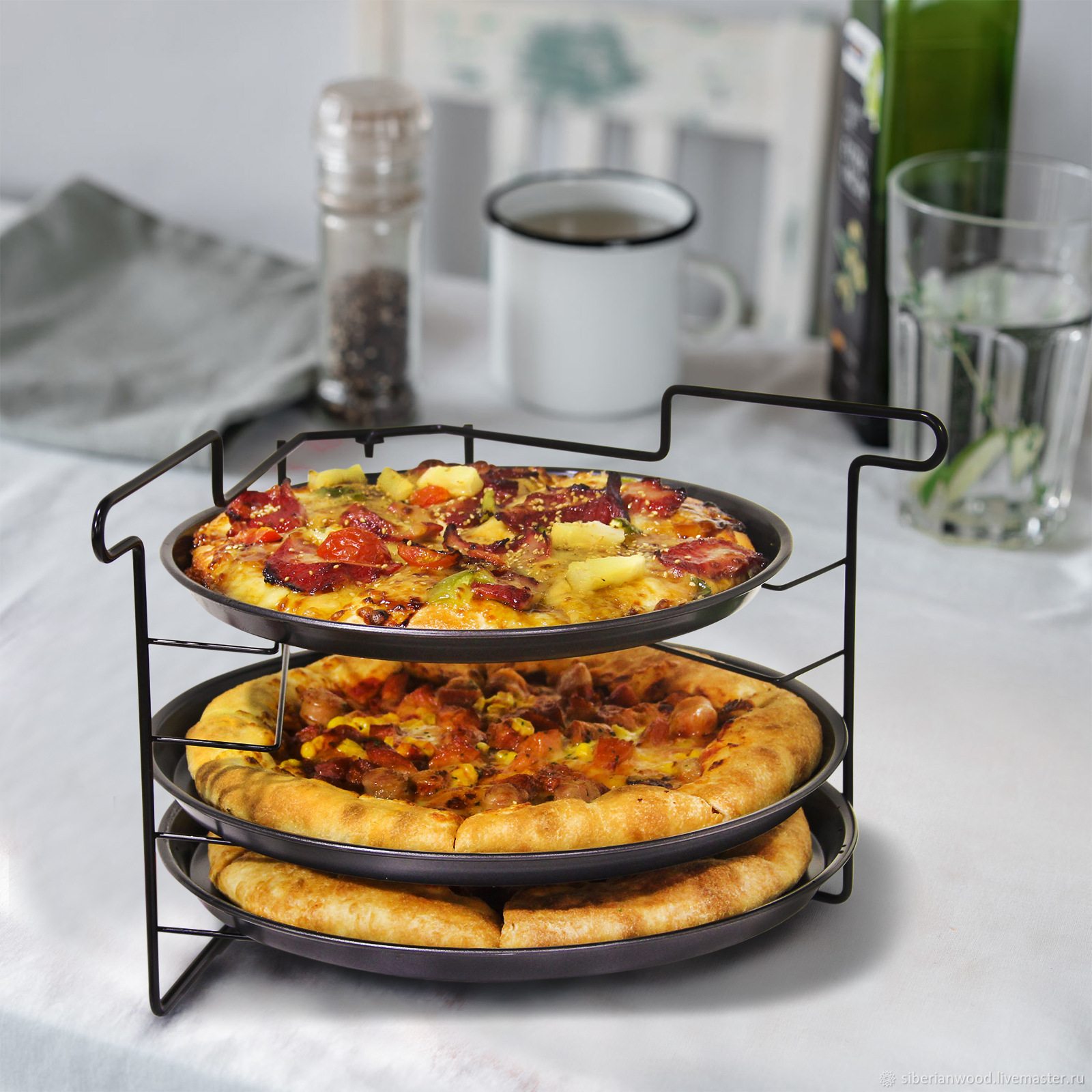 Simple Pizza Rack Kitchen Mult - Food Storage And Preparation บทวิจารณ์และราคา