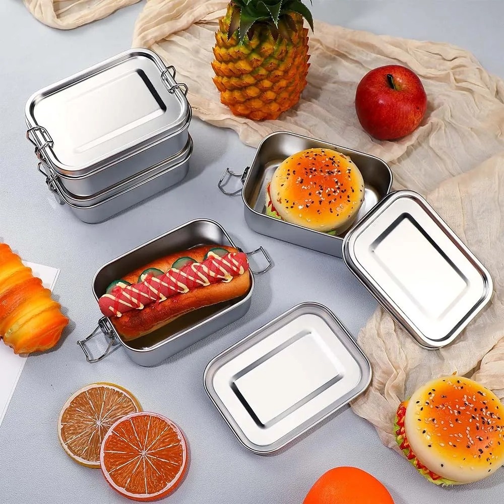 Stainless Steel Bento Box Meta - Food Storage Underground บทวิจารณ์และราคา